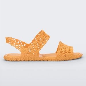 MELISSA Panc Floral Jelly Sandal - Yellow, Size 9